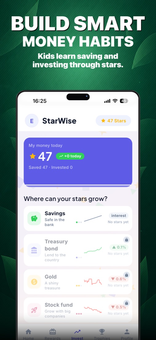 Money habit learning screen
